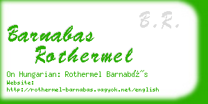 barnabas rothermel business card